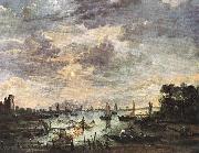 NEER, Aert van der Fishing at Moonlight ag china oil painting reproduction